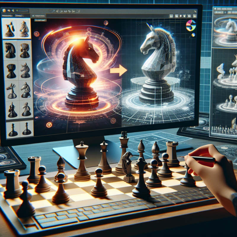 Illustration of "Google Gemini Imagen 3 permet aux joueurs de concevoir leurs propres pièces d'échecs | TechCrunch"