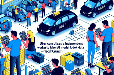 Illustration of Uber constitue une flotte de travailleurs indépendants pour étiqueter les données des modèles d'IA | TechCrunch