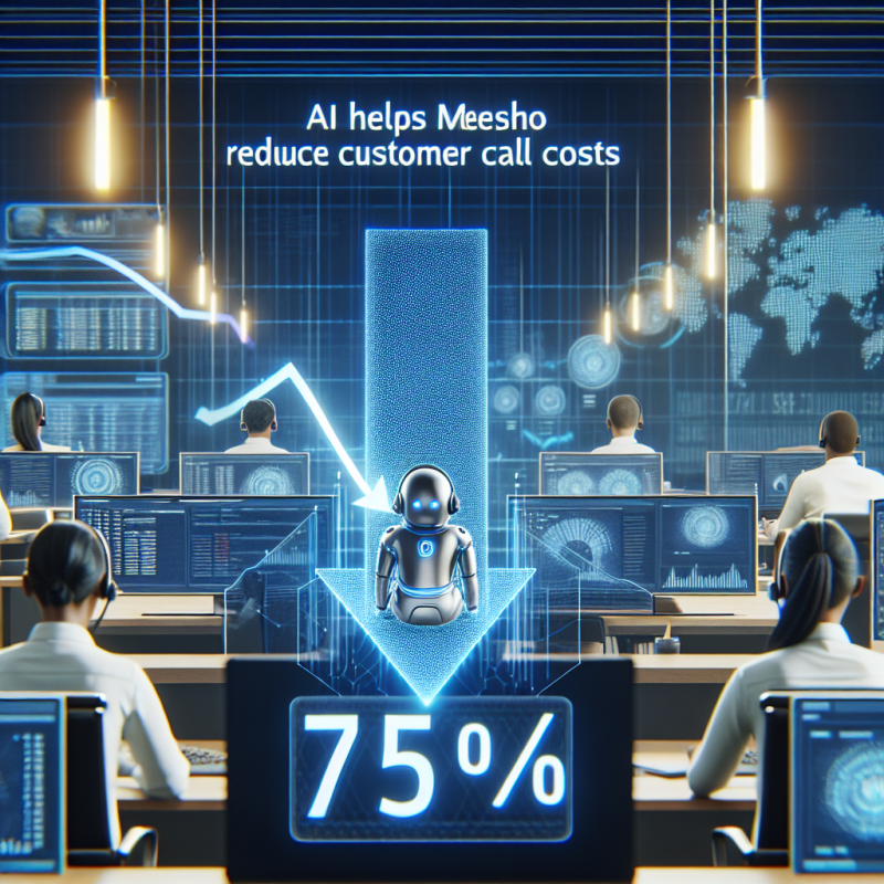 Illustration of L'IA aide Meesho, en Inde, à réduire de 75% certains coûts d'appels clients | TechCrunch