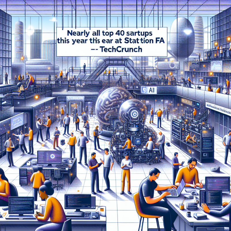 Illustration of Presque toutes les 40 meilleures startups de cette année à Station F utilisent l'IA | TechCrunch