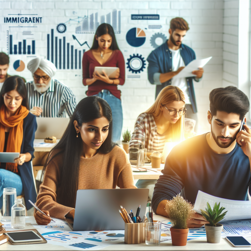 Illustration of Le nombre d'entrepreneurs immigrés augmente, par difficulté d'accès à l'emploi salarié