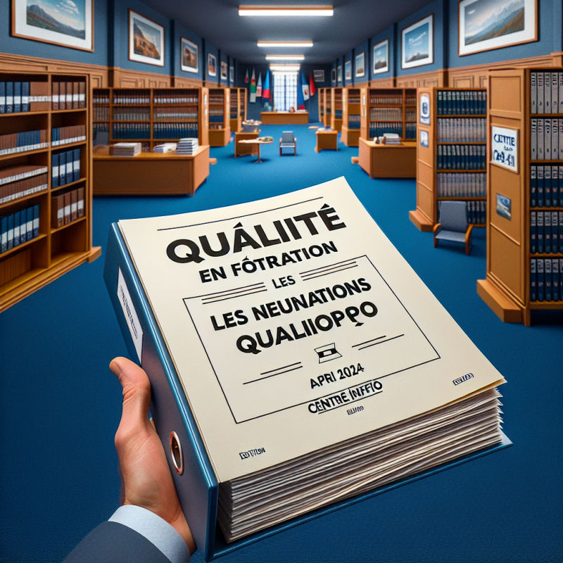 Illustration of [Dossier documentaire] Qualité en formation : les nouveautés Qualiopi en 2024 - Edition avril 2024 - Centre Inffo
