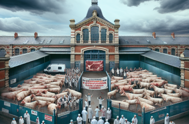 Illustration of Crise sociale: pourquoi un tiers des abattoirs français sont menacés de fermeture