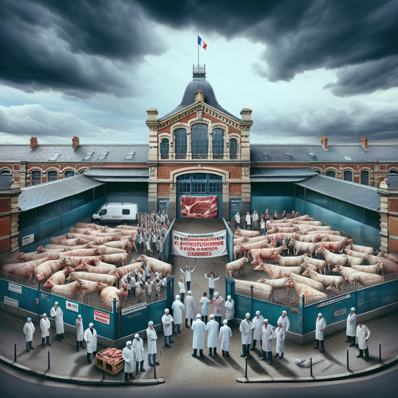 Illustration of Crise sociale: pourquoi un tiers des abattoirs français sont menacés de fermeture