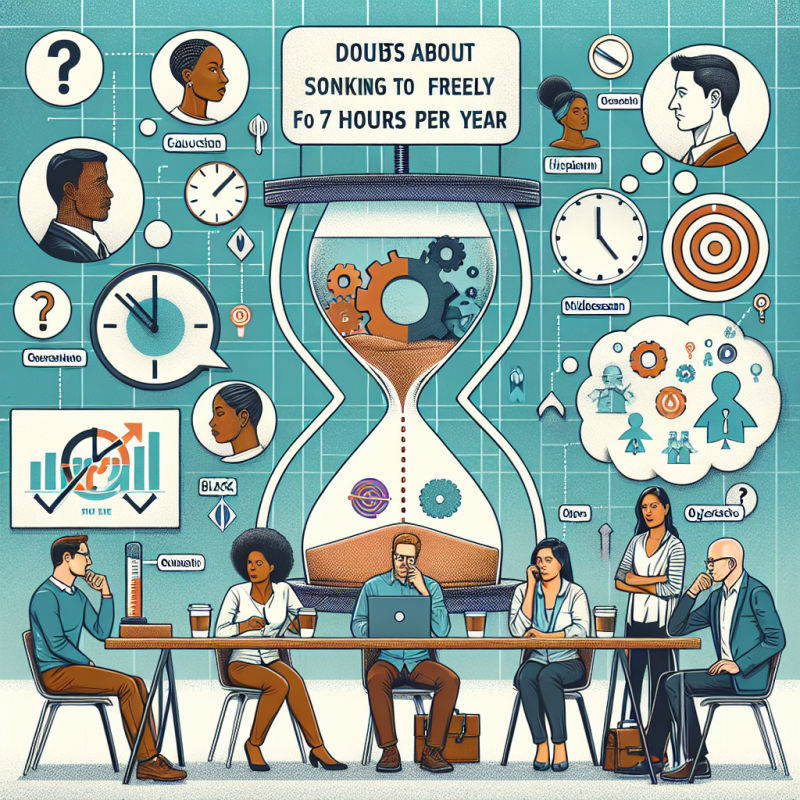 Illustration of Travailler "gratuitement" 7 heures par an: des doutes sur l'acceptation sociale et les objectifs
