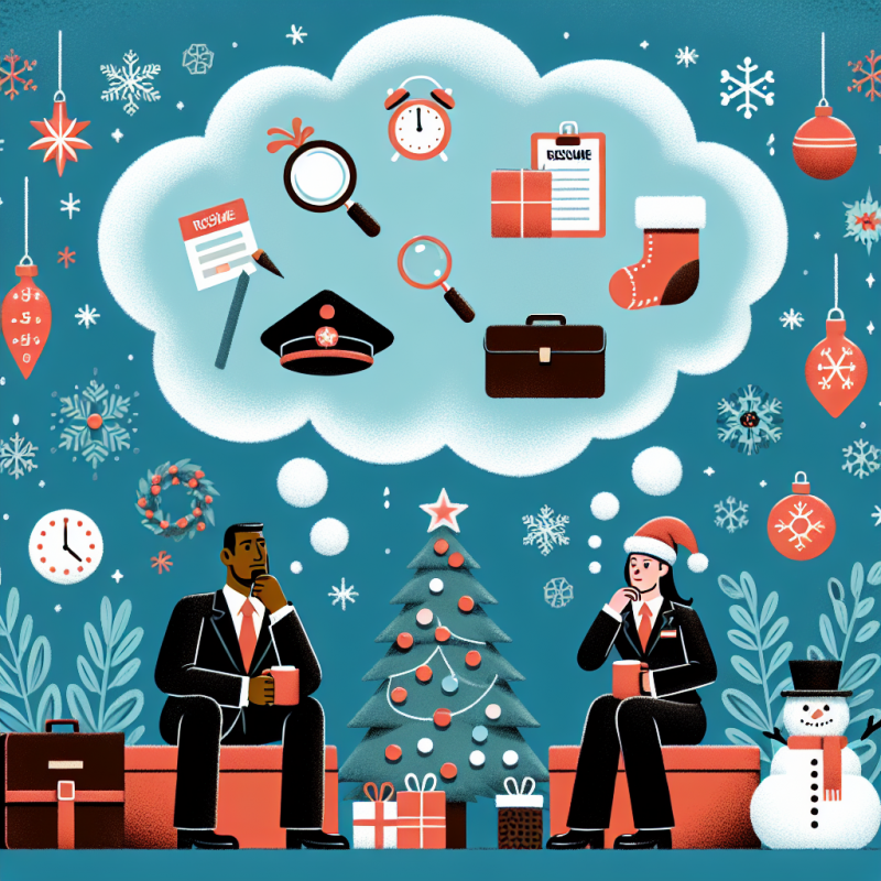 Illustration of 5 questions que les recruteurs et les RH se posent à Noël