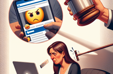 Illustration of Virée pour une émoticône postée sur Facebook, elle obtient l'annulation de son licenciement en justice