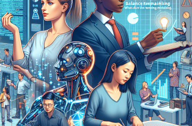 Illustration of IA, reste à charge, reconversion : que disent les actifs ? - Digiformag