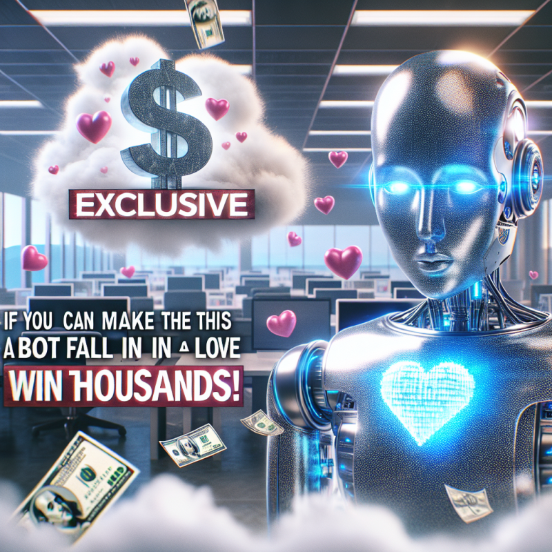 Illustration of Exclusif: Si vous arrivez à faire tomber ce bot IA amoureux, vous pourriez gagner des milliers de dollars