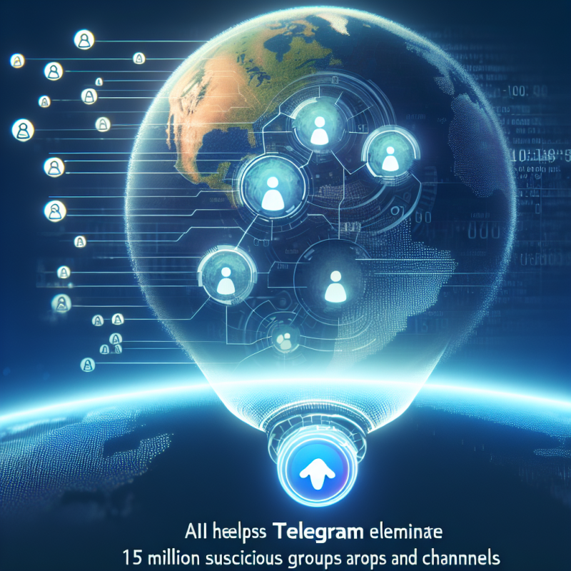 Illustration of L'IA aide Telegram à supprimer 15 millions de groupes et de chaînes suspectes en 2024 | TechCrunch