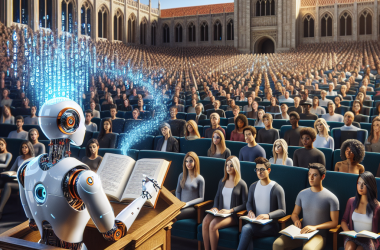 Illustration of UCLA propose un cours de littérature comparative développé par une IA | TechCrunch