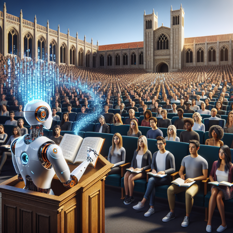Illustration of UCLA propose un cours de littérature comparative développé par une IA | TechCrunch