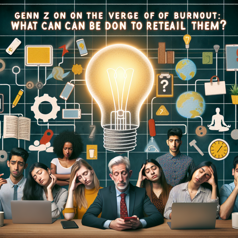 Illustration of La Gen Z au bord du burnout : que faire pour les retenir ?