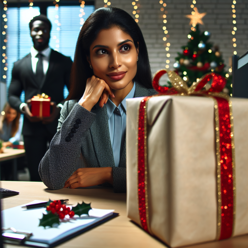 Illustration of Secret Santa: la délicate gestion des cadeaux de Noël en entreprise