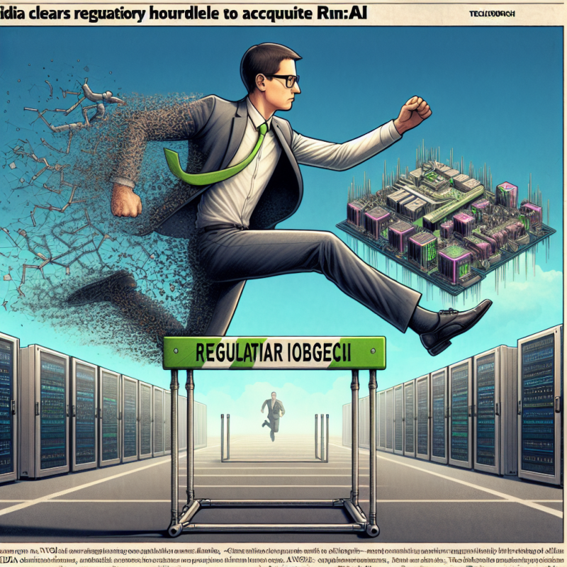 Illustration of Nvidia franchit un obstacle réglementaire pour acquérir Run:ai | TechCrunch