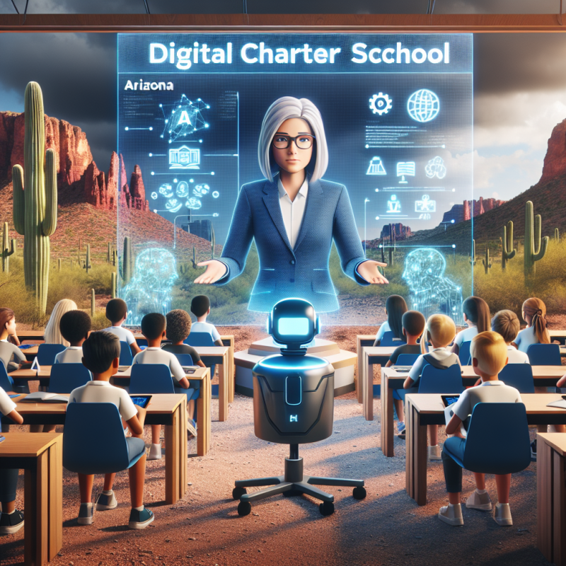 Illustration of L'Arizona aura une école à charte en ligne entièrement enseignée par l'IA | TechCrunch