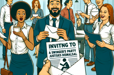 Illustration of Oui, inviter des collègues à une soirée échangiste justifie un licenciement