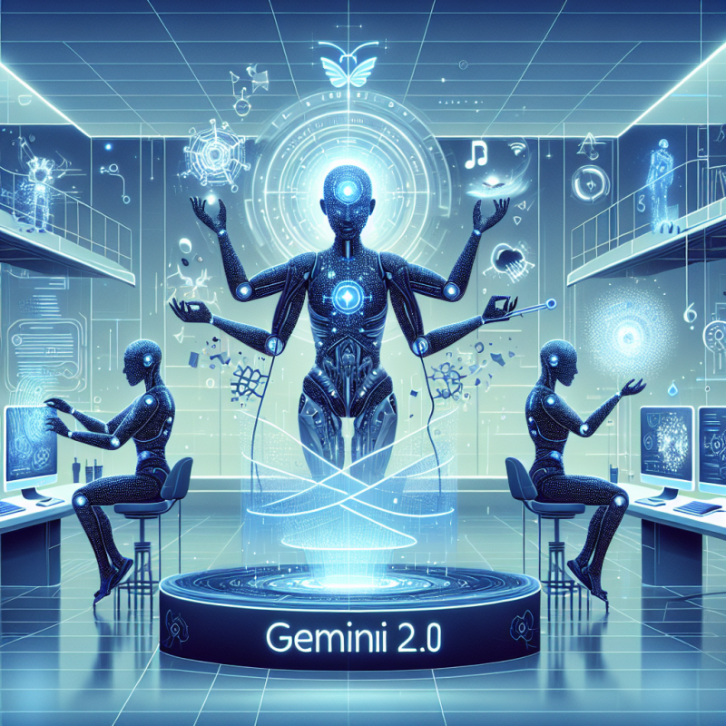 Illustration of Gemini 2.0, la nouvelle IA phare de Google, peut générer du texte, des images, et de la parole | TechCrunch