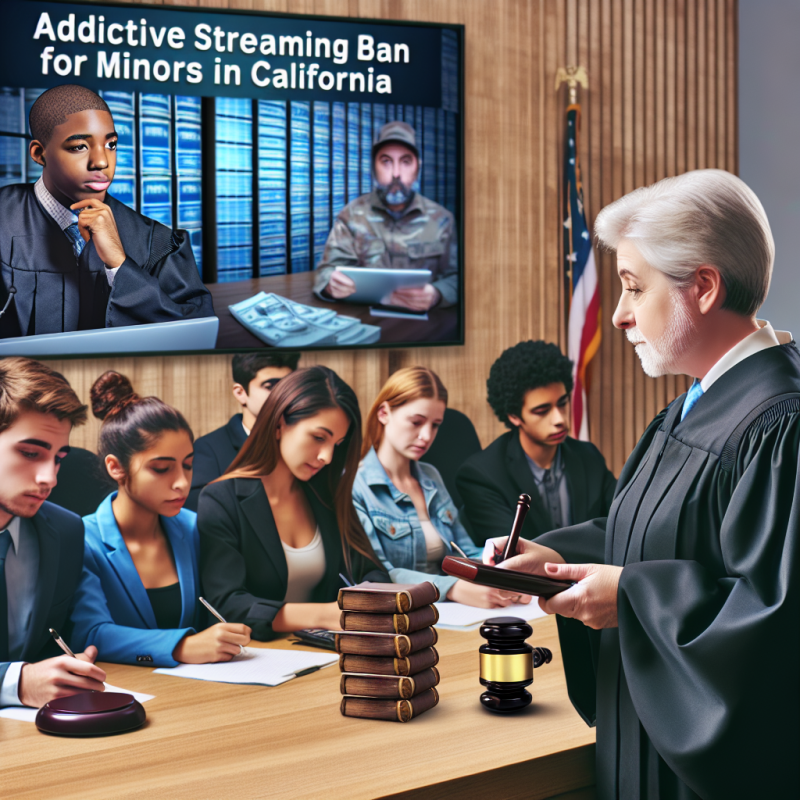 Illustration of Juge autorise la mise en vigueur de l'interdiction californienne des flux addictifs pour les mineurs | TechCrunch