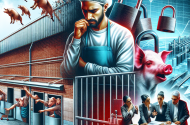 Illustration of Crise sociale: pourquoi un tiers des abattoirs français sont menacés de fermeture