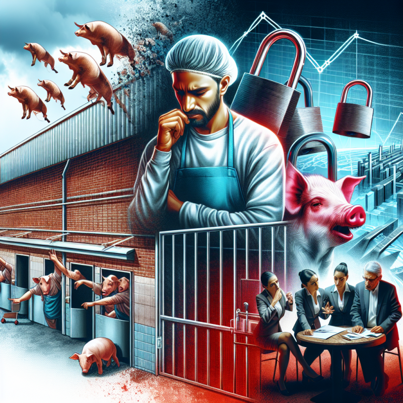 Illustration of Crise sociale: pourquoi un tiers des abattoirs français sont menacés de fermeture
