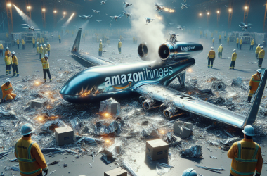 Illustration of Amazon suspend les livraisons par drone aux États-Unis suite à un crash dans un centre de tests | TechCrunch