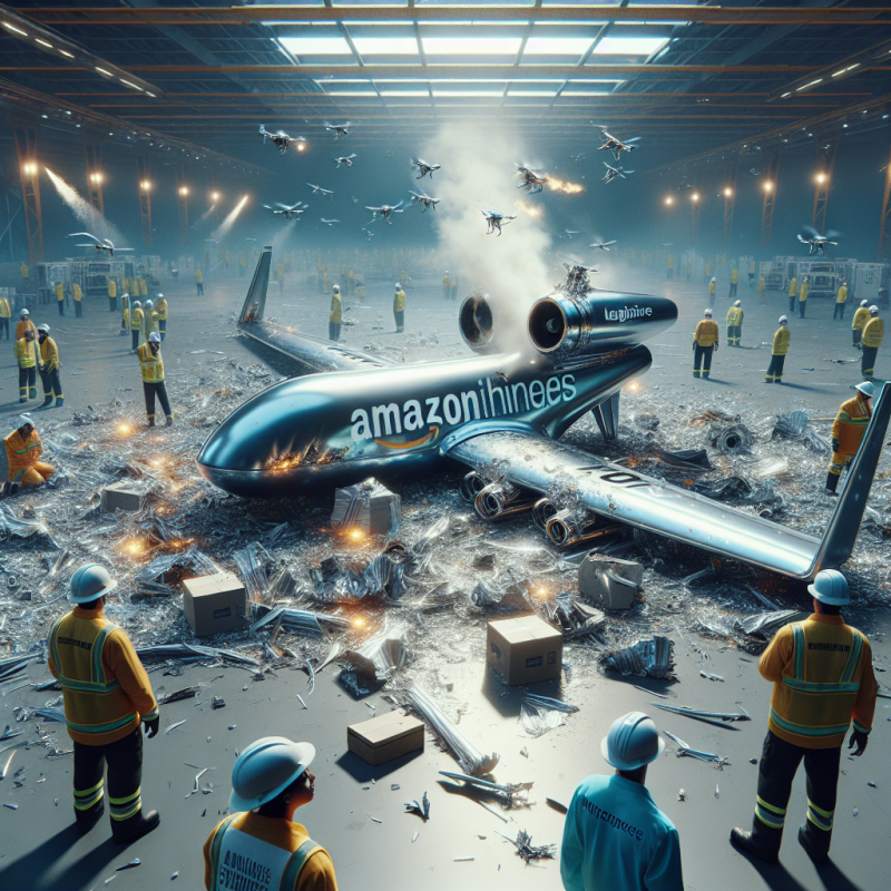 Illustration of Amazon suspend les livraisons par drone aux États-Unis suite à un crash dans un centre de tests | TechCrunch