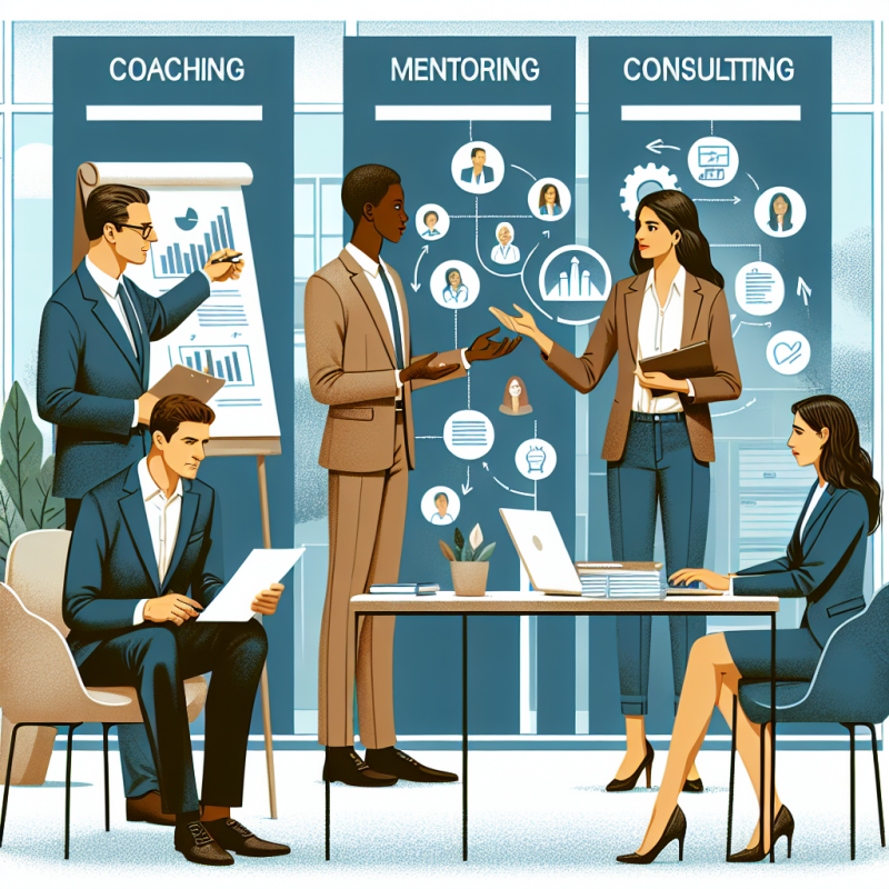 Illustration of Coaching, Mentoring, Consulting : Quelle solution choisir ?