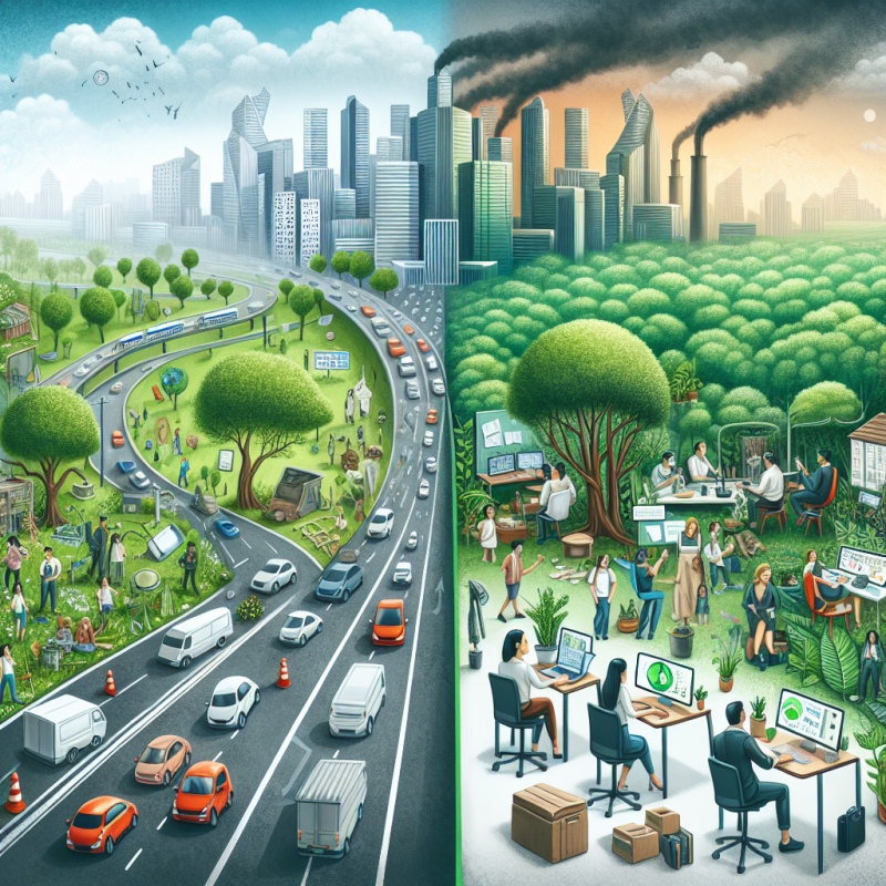 Illustration of Retour au bureau : les bienfaits oubliés du télétravail sur le climat