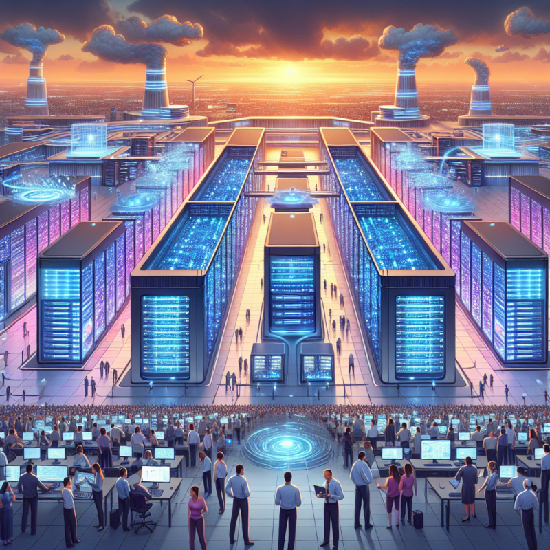 Illustration of 'Reliance prévoit le plus grand centre de données IA au monde en Inde, selon un rapport | TechCrunch'
