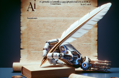Illustration of 'Les créations IA éditées par des humains peuvent probablement être protégées par le droit d'auteur aux États-Unis. Voilà ce que déclare l'agence' | TechCrunch