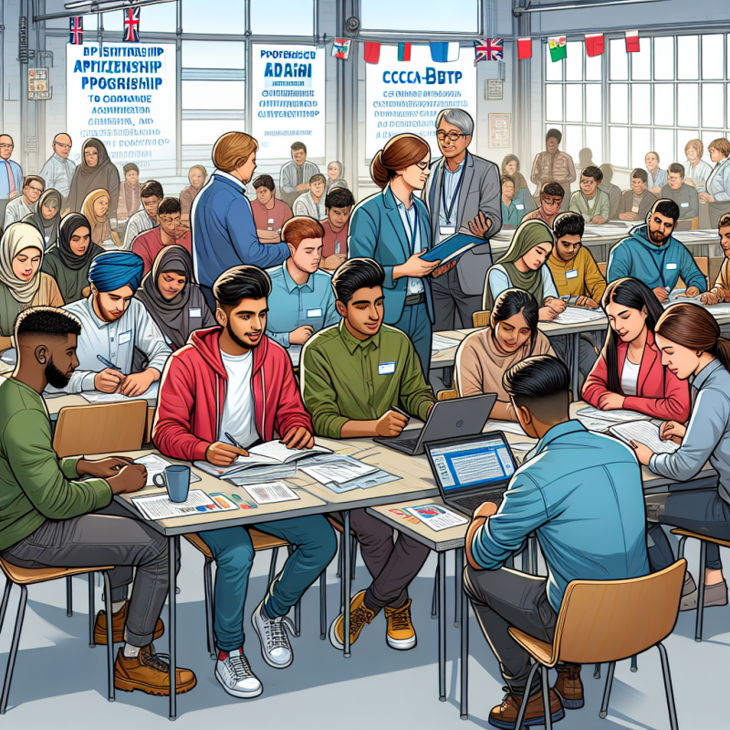 Illustration of Former des apprentis citoyens avec le CCCA-BTP - Centre Inffo