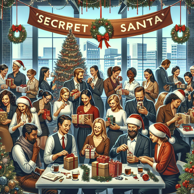 Illustration of 'Secret Santa: la délicate gestion des cadeaux de Noël en entreprise'