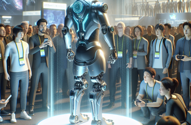 Illustration of L'exosquelette de German Bionic pouvant supporter des charges de 80 livres, dévoilé au CES 2025 | TechCrunch
