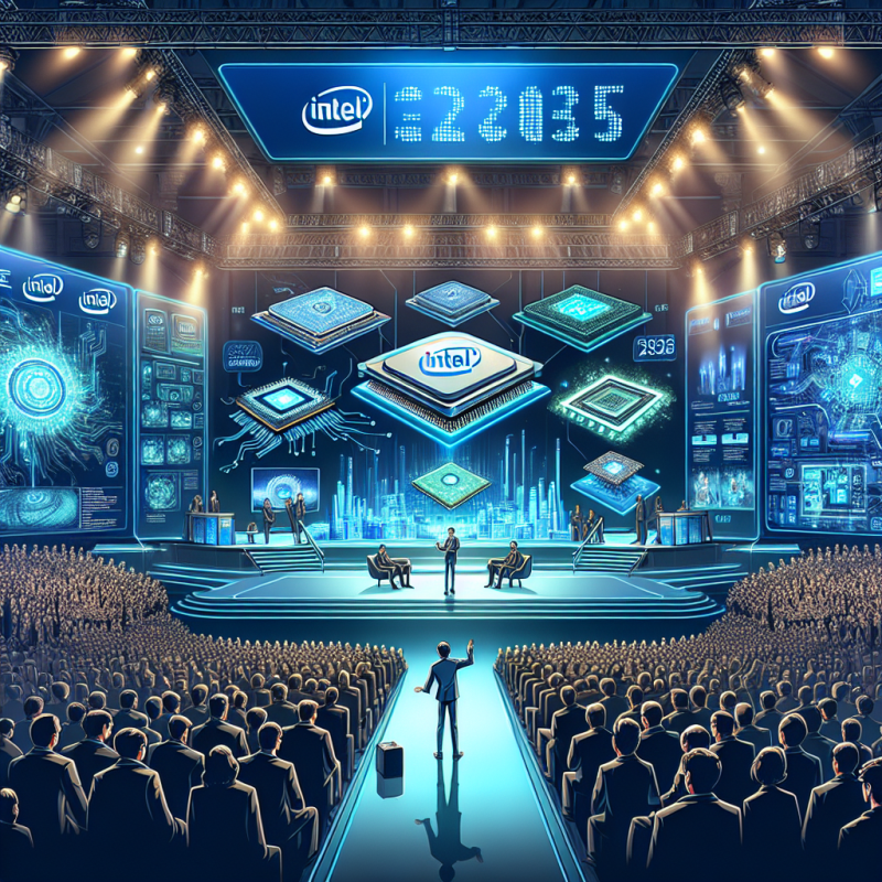 Illustration of Intel présente sa nouvelle gamme de puces lors du CES 2025 | TechCrunch