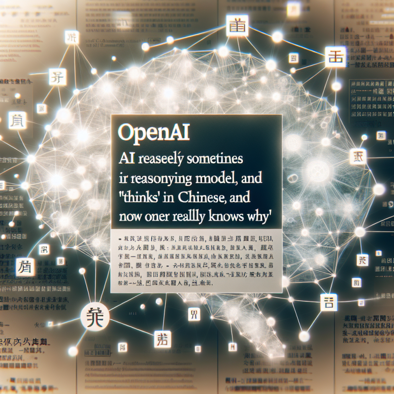 Illustration of Le modèle de raisonnement AI d'OpenAI 'pense' parfois en chinois, et personne ne sait vraiment pourquoi | TechCrunch
