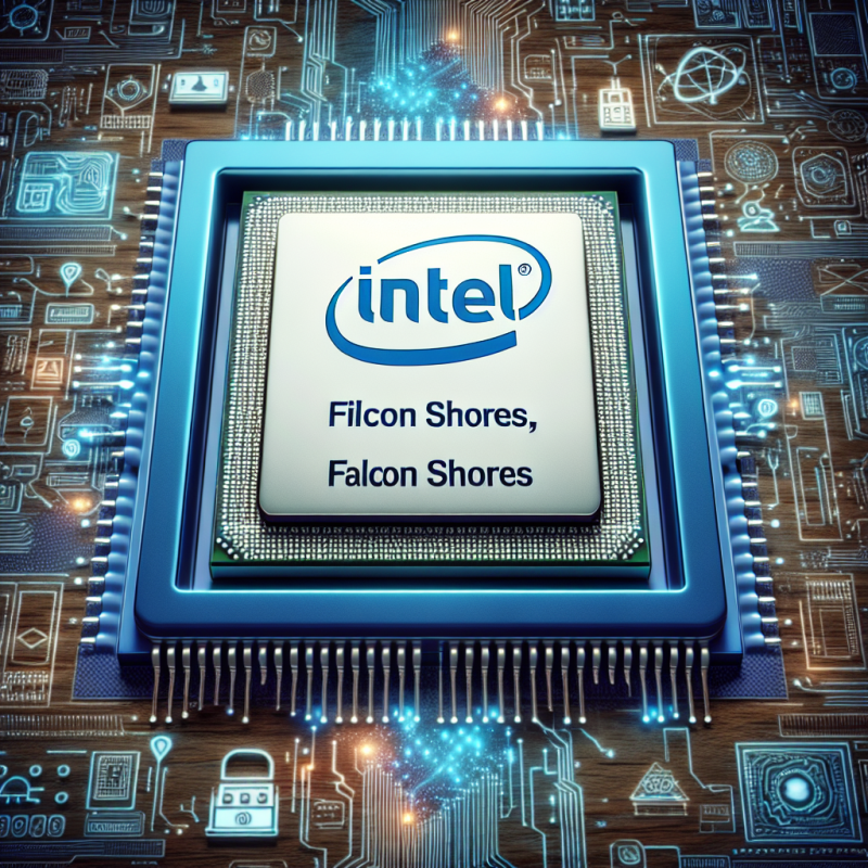 Illustration of 'Intel n'amènera pas sa puce AI Falcon Shores sur le marché | TechCrunch'