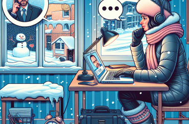 Illustration of Neige et verglas: l'employeur peut-il refuser le télétravail à ses salariés?