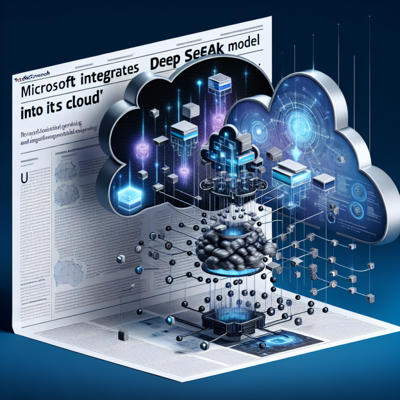 Illustration of Microsoft intègre un modèle DeepSeek dans son cloud | TechCrunch