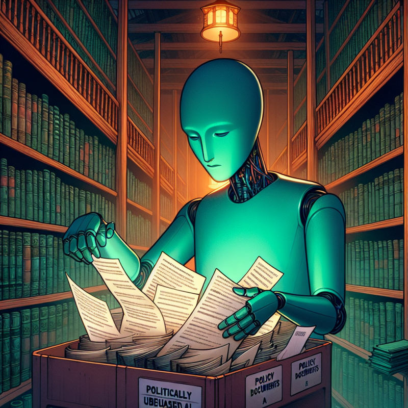 Illustration of OpenAI retire discrètement de ses documents de politique toute référence à l'IA "politiquement impartiale"