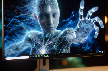 Illustration of 'L'avatar AI de Nvidia est apparu sur mon écran d'ordinateur et m'a perturbé | TechCrunch'