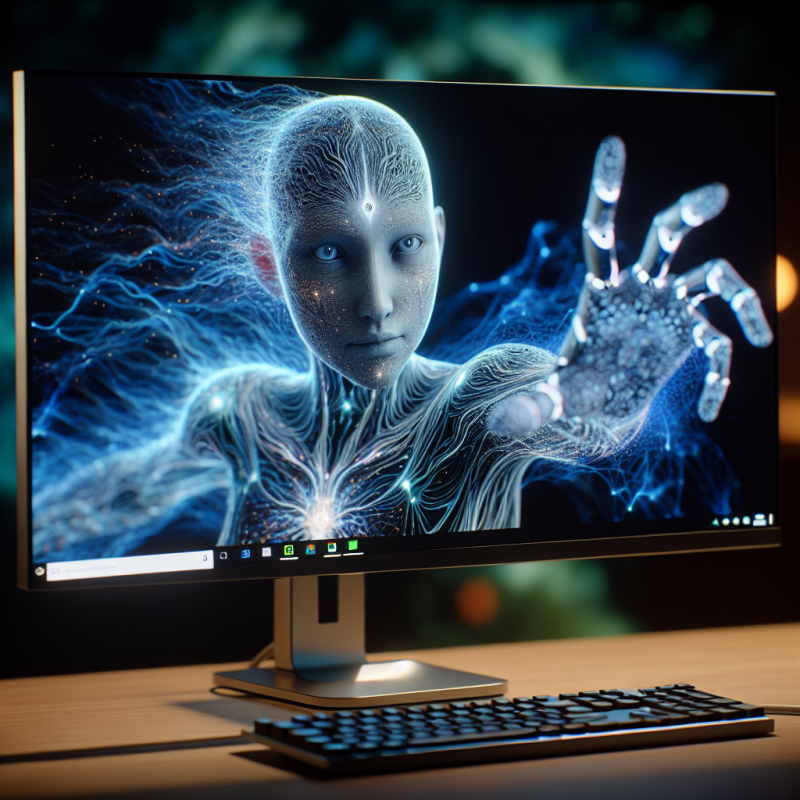 Illustration of 'L'avatar AI de Nvidia est apparu sur mon écran d'ordinateur et m'a perturbé | TechCrunch'