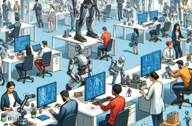 Illustration of "Ces 55 entreprises en robotique recrutent | TechCrunch"