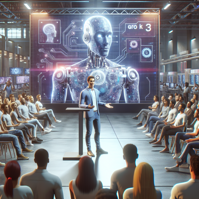 Illustration of Elon Musk’s xAI lance son dernier modèle phare, Grok 3 | TechCrunch