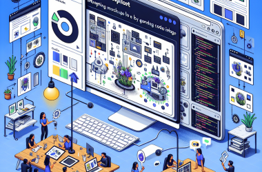 Illustration of 'GitHub Copilot donne vie aux maquettes en générant du code à partir d'images | TechCrunch'