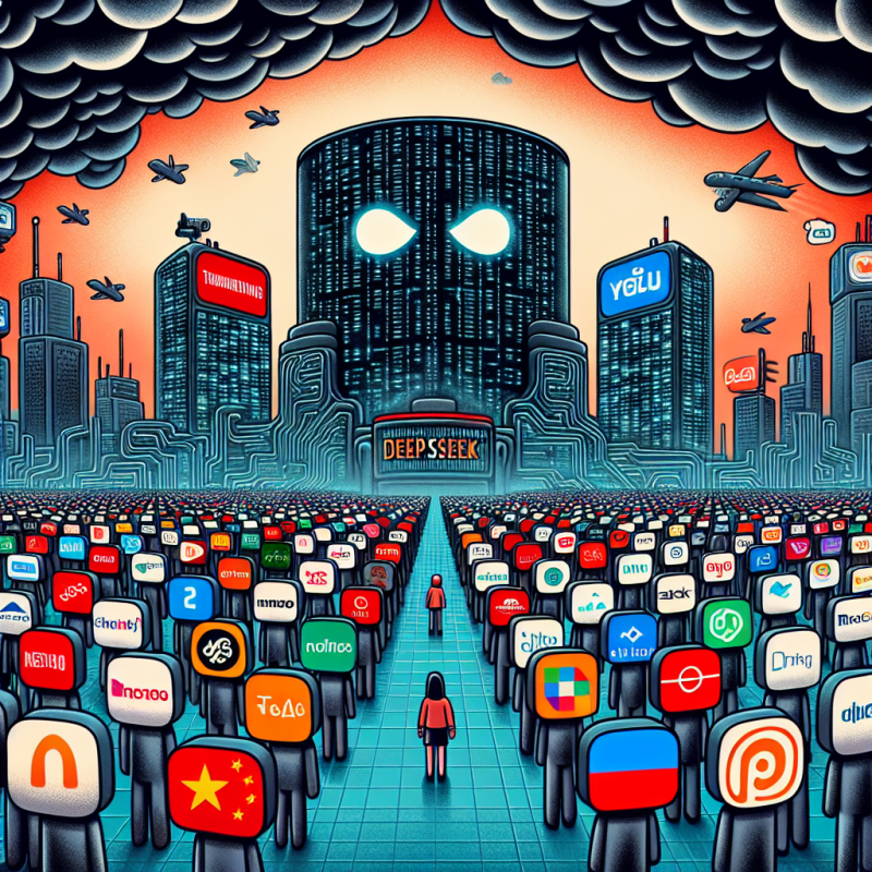 Illustration of 'Des centaines' d'entreprises bloquent DeepSeek en raison des risques de données en Chine | TechCrunch