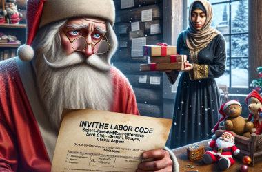 Illustration of Invoquant le Code du Travail, Saint-Jean-de-Maurienne prend un arrêté contre le "burn-out" du Père Noël