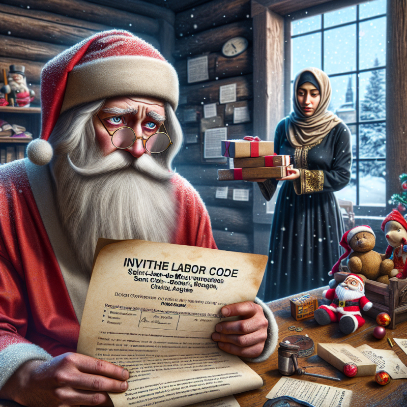 Illustration of Invoquant le Code du Travail, Saint-Jean-de-Maurienne prend un arrêté contre le "burn-out" du Père Noël