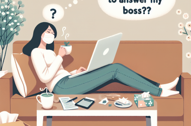 Illustration of Arrêt de travail: dois-je répondre à mon chef qui demande de mes nouvelles?