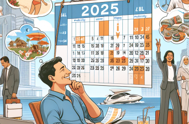Illustration of Comment profiter de 34 jours de vacances en 2025 en posant seulement 7 jours de congés